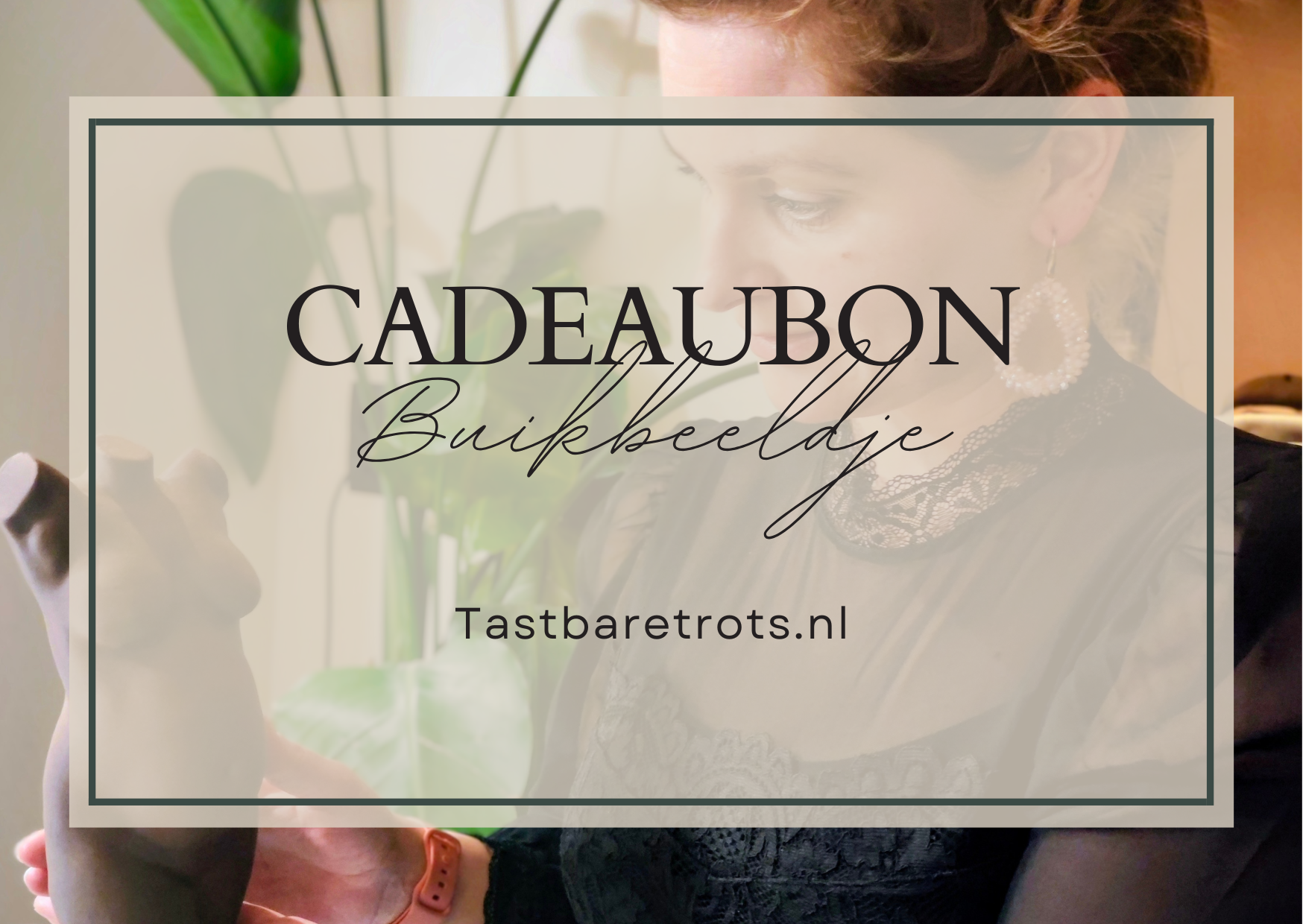 Cadeaubon voor een persoonlijk zwangerschapsbeeldje van Tastbare Trots